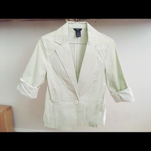 Mint Green pinstripe 90s blazer suit jacket NWOT